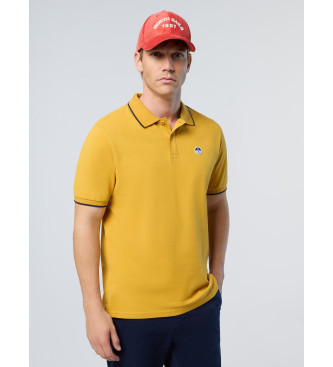 North Sails Poloshirt met geel logo