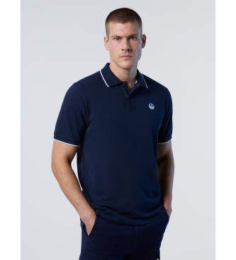 North Sails Poloshirt met blauw logo