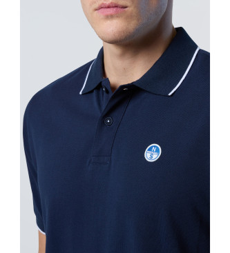 North Sails Poloshirt met blauw logo