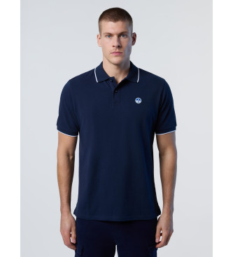 North Sails Poloshirt met blauw logo