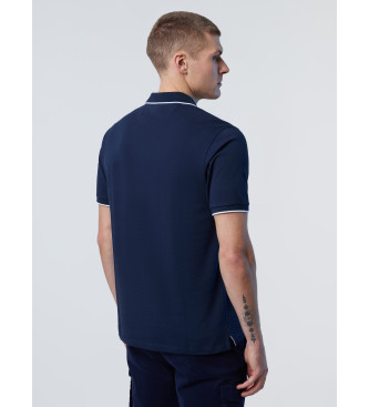 North Sails Poloshirt met blauw logo