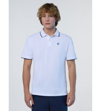 North Sails Polo con logo bianco