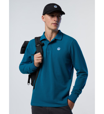 North Sails Poloshirt met blauw kraaglogo