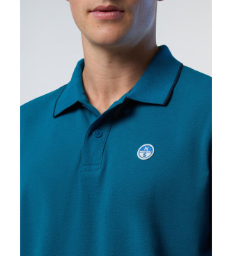 North Sails Poloshirt met blauw kraaglogo