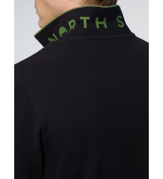 North Sails Poloshirt met logo op kraag zwart