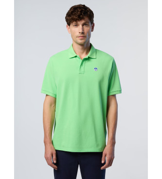 North Sails Polo con parche con logotipo verde lima