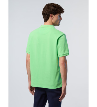 North Sails Polo con parche con logotipo verde lima