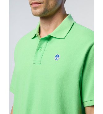 North Sails Polo con parche con logotipo verde lima