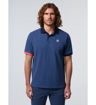 North Sails Polo blu a maniche corte