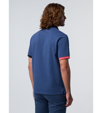 North Sails Kurzrmeliges blaues Poloshirt