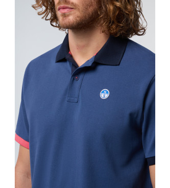 North Sails Kurzrmeliges blaues Poloshirt