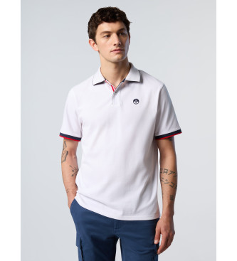 North Sails Weies Kurzarm-Poloshirt