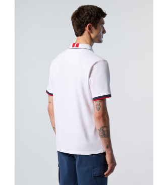 North Sails Weies Kurzarm-Poloshirt