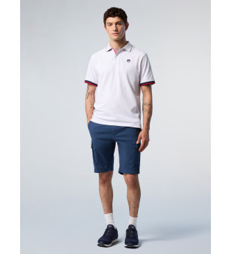 North Sails Weies Kurzarm-Poloshirt