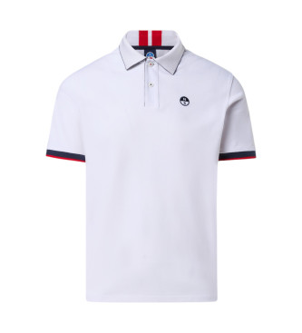 North Sails Witte polo met korte mouwen