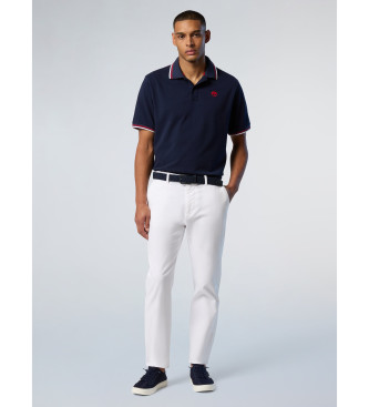 North Sails Navy kortrmet poloshirt