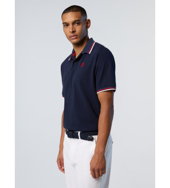 North Sails Navy kortrmet poloshirt