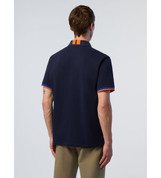 North Sails Navy kortrmet poloshirt