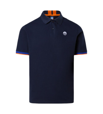 North Sails Navy kortrmet poloshirt