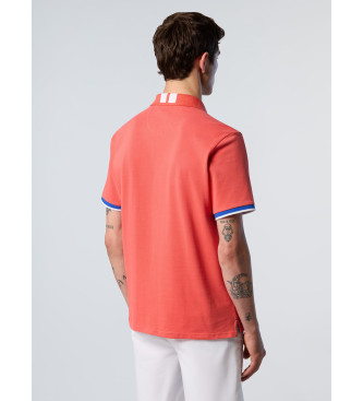 North Sails Polo orange  manches courtes