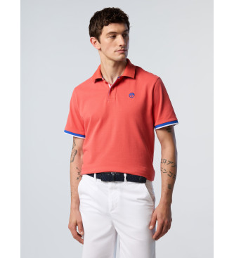 North Sails Polo orange  manches courtes