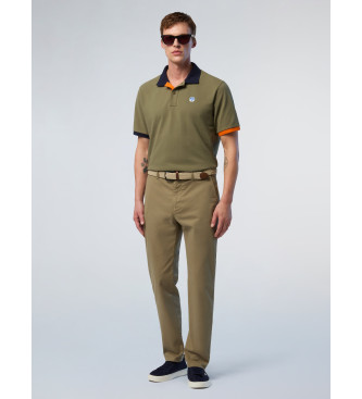 North Sails Short sleeve green polo shirt