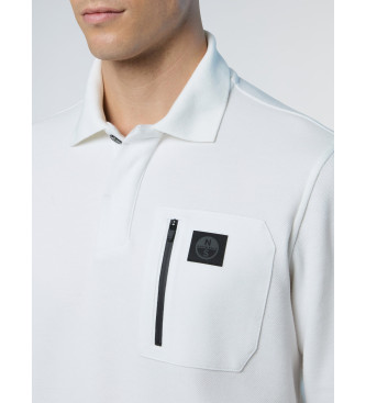 North Sails Langarm-Poloshirt mit weiem Reiverschluss