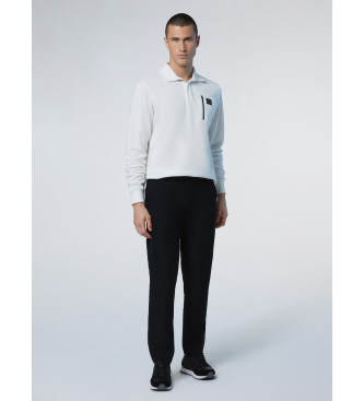 North Sails Long sleeve polo shirt with white zip