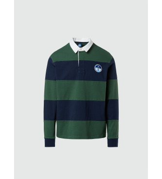 North Sails Rugby poloshirt groen, marine