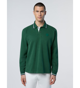 North Sails Green rugby polo shirt