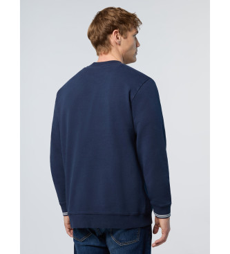 North Sails Sweatshirt with navy flag embroidery