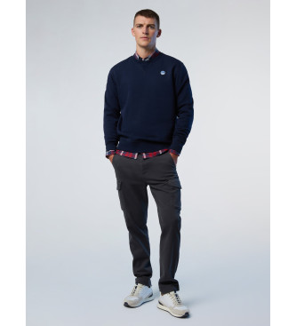 North Sails Sweatshirt mit marineblauem Logo