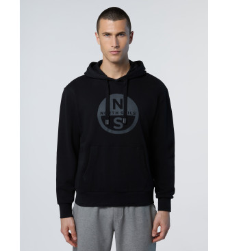 North Sails Sweatshirt mit schwarzem Logo