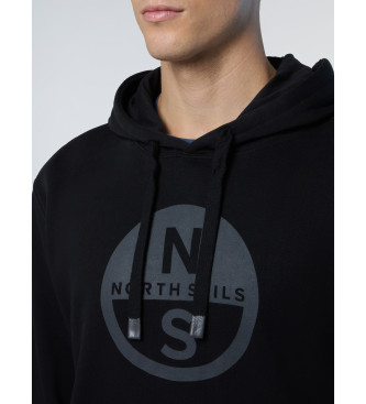 North Sails Sweatshirt mit schwarzem Logo