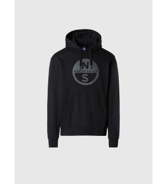 North Sails Sweatshirt mit schwarzem Logo