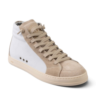 P448 Buty ze skóry Skate 60 białe