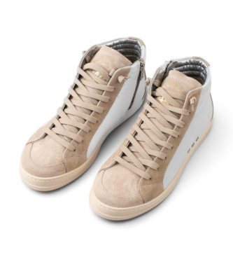 P448 Buty ze skóry Skate 60 białe