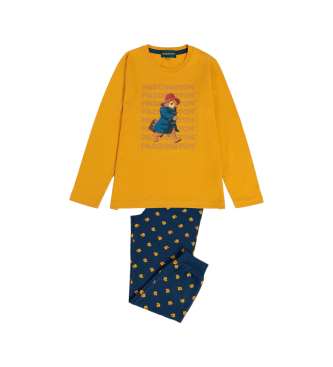 Aznar Innova Paw Long Sleeve Pyjamas yellow