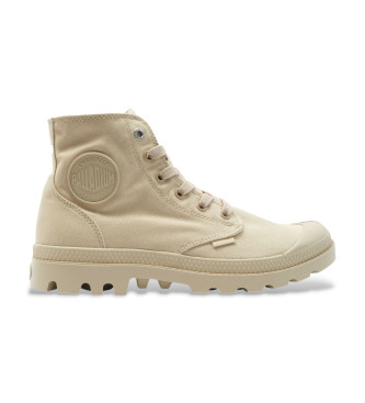 Palladium Monochrome beige enkellaarsjes