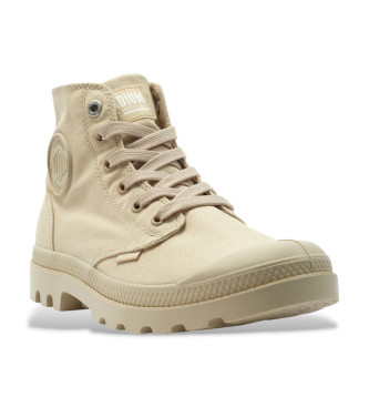 Palladium Monochrome beige enkellaarsjes