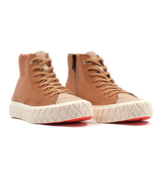 Palladium Sneakers Palla Ace Chukka in pelle marrone