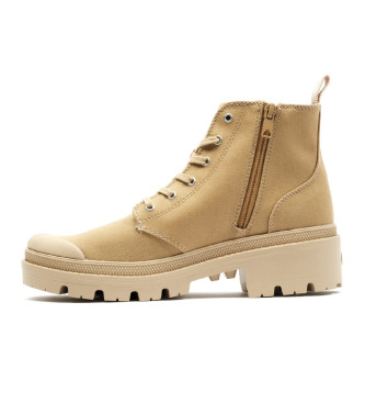 Palladium Pallabase Twill Boots beżowy