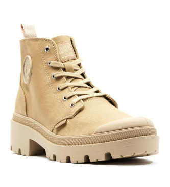 Palladium Botas Pallabase Twill beige