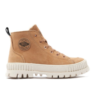 Palladium Bottes chaudes  fermeture clair Pallashock marron