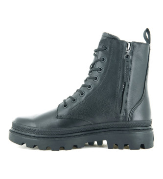 Palladium Usnjeni škornji Pallatrooper Off black