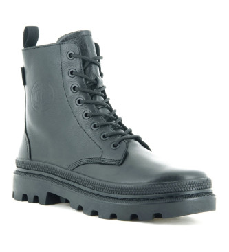 Palladium Leather boots Pallatrooper Off black