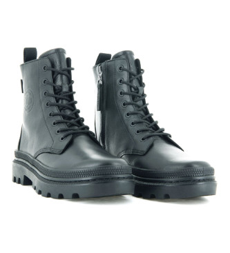 Palladium Leather boots Pallatrooper Off black