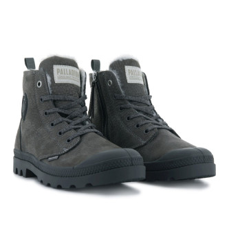 Palladium Botines de piel Pampa Hi Zip WI gris