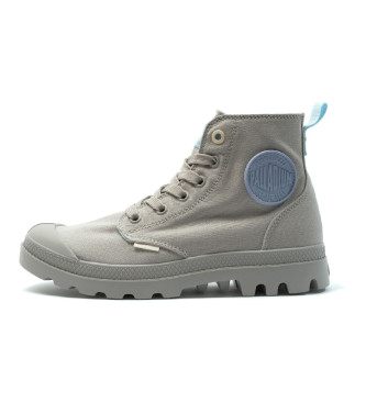 Palladium Pampa Monopop enkellaarsjes grijs