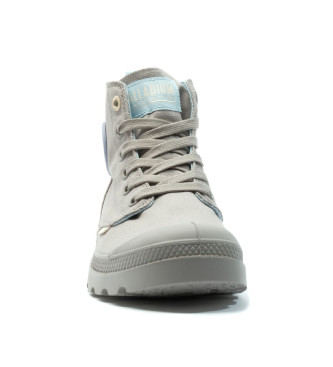 Palladium Pampa Monopop enkellaarsjes grijs